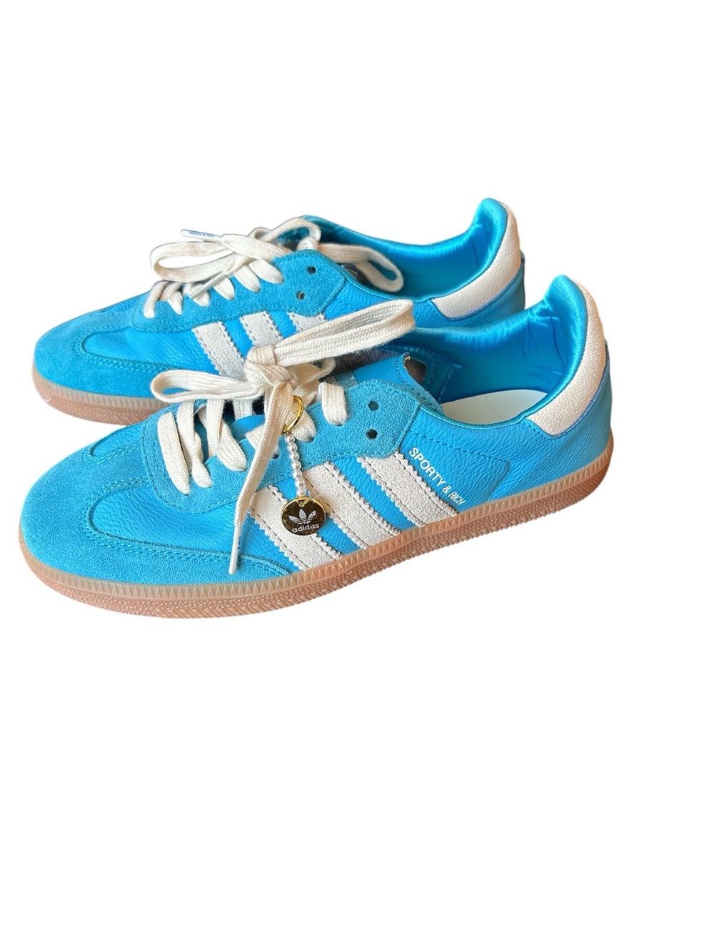 Adidas Samba OG Sporty & Rich Blue Rush IE6975 mens 7.5 Blokecore streetwear